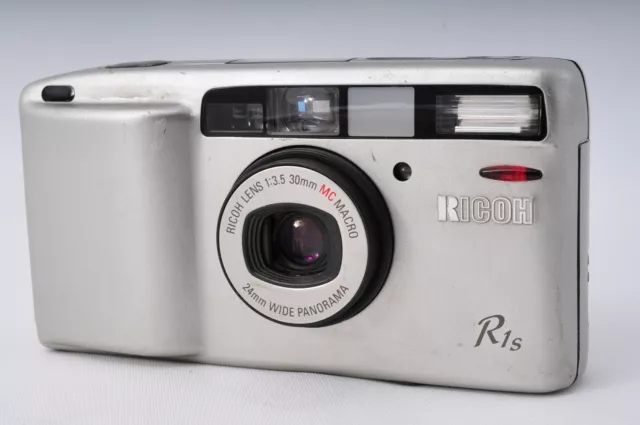 LCD works [Exc+4] READ Ricoh R1s Silver Point & Shoot Film Camera From JAPAN