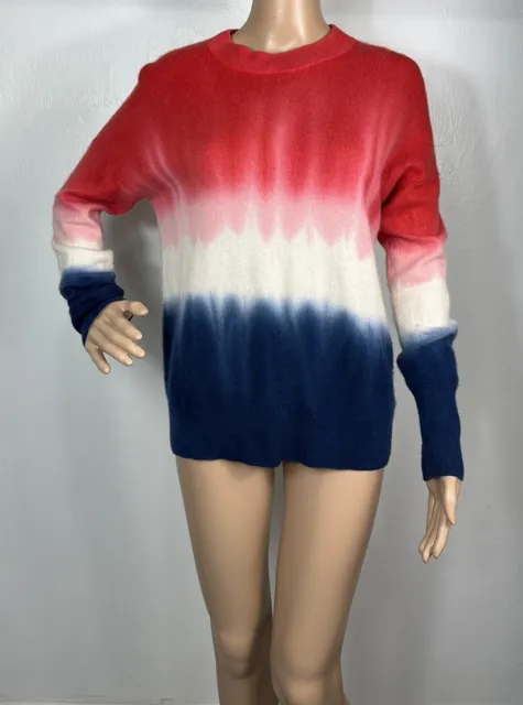 Vineyard Vines Ombre Colorful Cashmere Pullover Sweater Size S