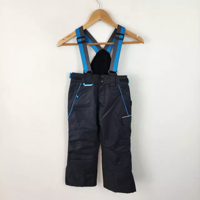 Crane Youth Unisex Boys Kids Size 6 Ski Snow Pants Overalls Waterproof Black