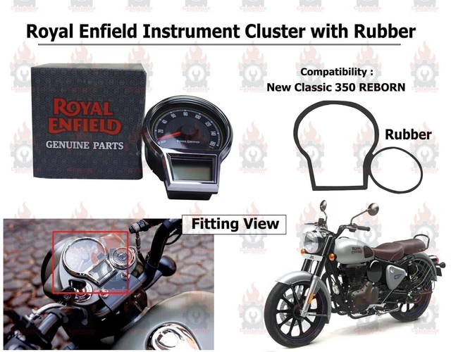 Genuine Royal Enfield Gear Shifter Assembly With Rubber – Fits New Classic 350 Reborn, Black