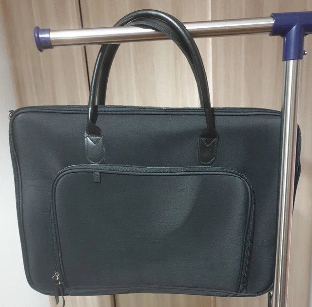 Sac En Toile Bleu Avec Fermeture éclair Et Sangle Bleue - Fait Main, Neuf Sans étiquette