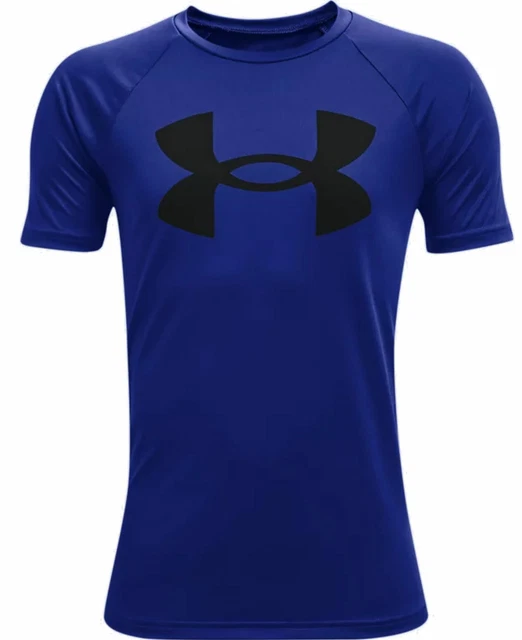 Under Armour Bambini Sport Boys 'Ua Tech™ Big Logo Short Sleeve Blu