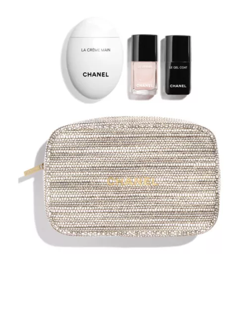 Chanel Limited Edition Holiday 2022 Stay Polished Gift Set Tweed Pouch Bnib ❤️