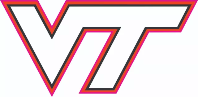 Virginia Tech Inspired Full Size Football Helmet Decals