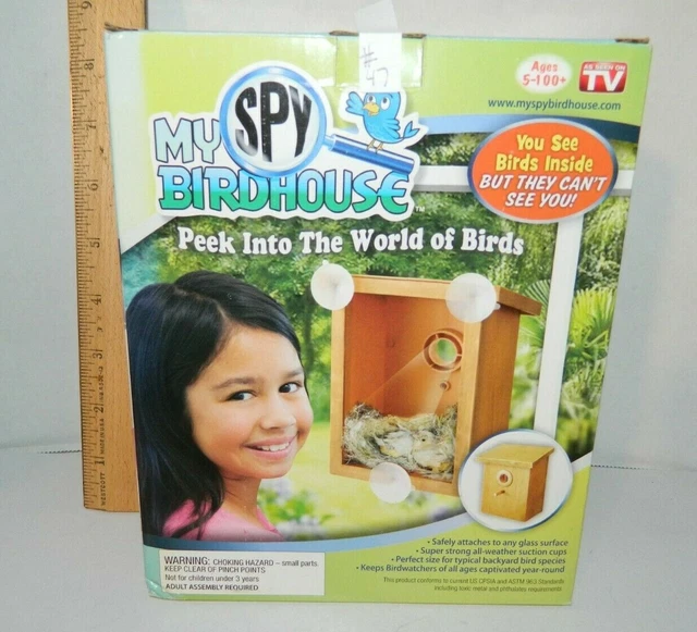 Faded box exact 1 item #47 My Spy Birdhouse As Seen on Tv Watch Bird Nest Window