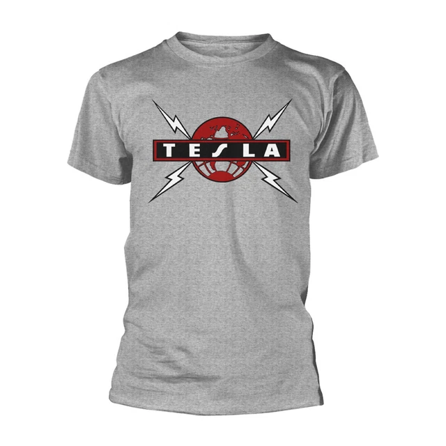 Men's Tesla Globe T-shirt Small Grey