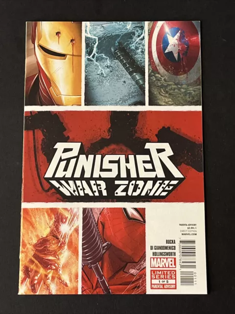Punisher War Zone #1 Marvel Comics Miniseries 1 of 5 Rucka 2012 VF