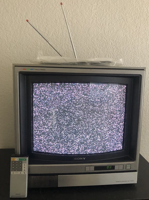 SONY TRINITRON COLOR Television TV KV-1747R Japan Gaming