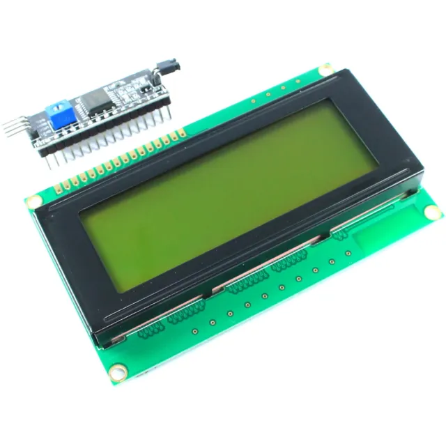 20x4 Verde LCD Con I2C Interfaz Módulo 2004A HD44780 Pantalla Flux Workshop 2