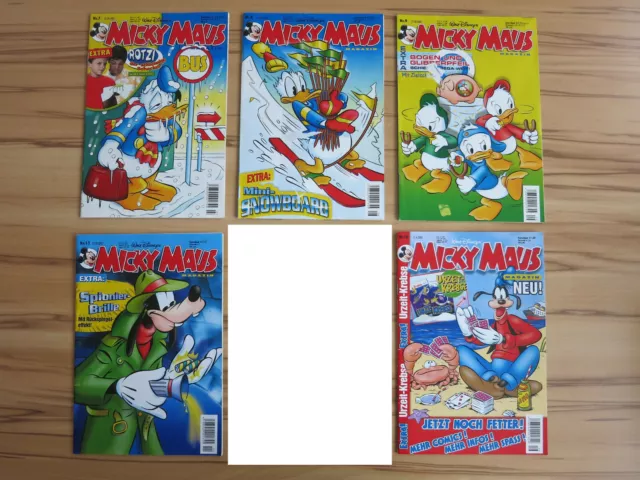 Walt Disneys Micky Maus 2002 Nr. 7, 8, 9, 11, 16