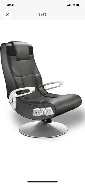 X Rocker - 2.1 Wireless Leather Gaming Chair w/ Swivel Base - Black X Rocker - 2.1 Wireless Leather Gaming Chair w/ Swivel Base - Black