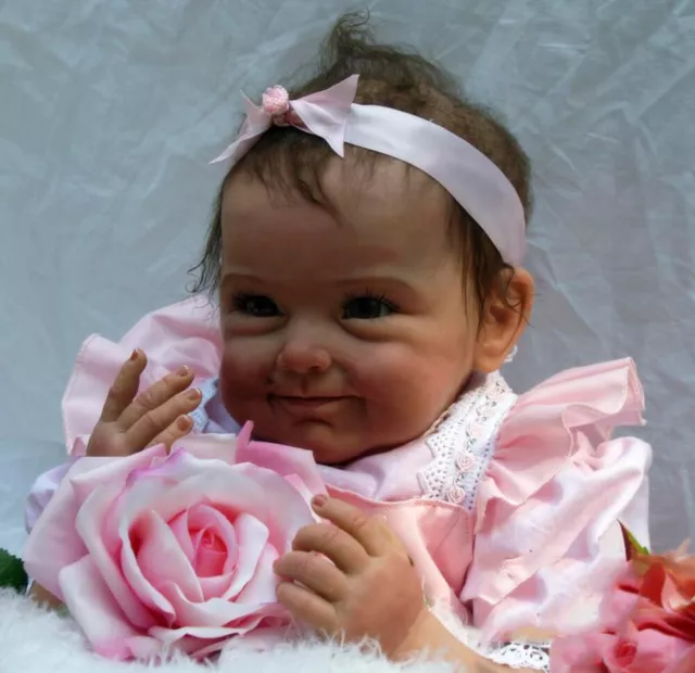 55CM Realistic Reborn Doll 22in Cute Toddler Doll Toy Soft Body Accompany Kids