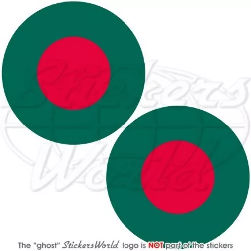 BANGLADESH Bangladesh Military Air Autocollants Ronds 75 mm (3") x2
