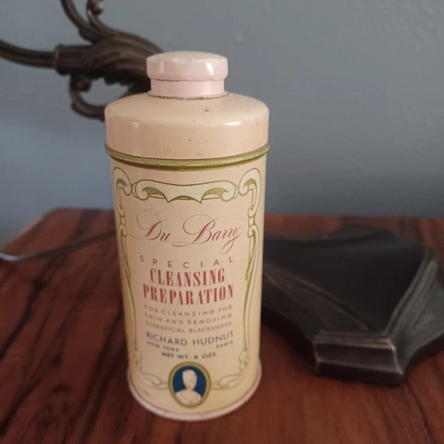 VINTAGE RICHARD HUDNUT DU BARRY CLEANSING PREPARATION TIN NEW YORK PARIS 4oz. VINTAGE RICHARD HUDNUT DU BARRY CLEANSING PREPARATION TIN NEW YORK PARIS 4oz.