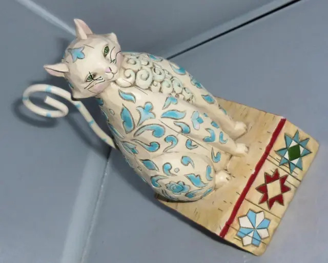 Lovely Cute Jim Shore Heartwood Creek Evangaline Cat Figurine Ornament