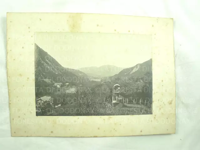 Antica Foto Vecchia Fotografia Valganna Ganna Varese Panorama