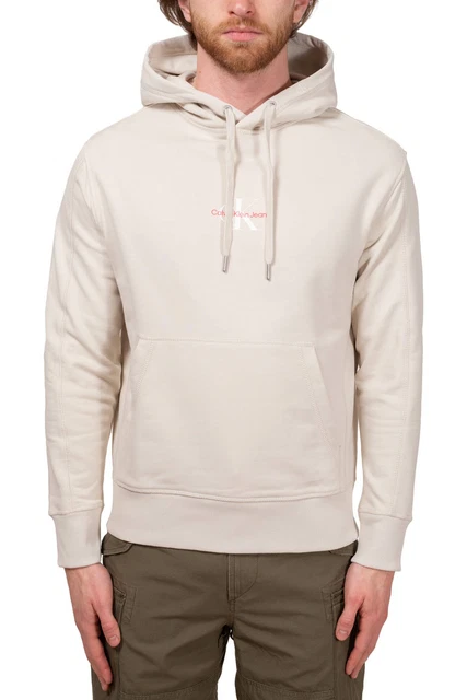 CALVIN KLEIN JEANS - Felpa uomo con cappuccio e monogram