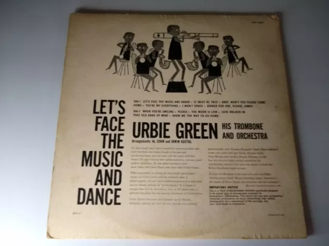 RCA Victor - Urbie Green And His Orchestra - Let's Face The Music And Dance