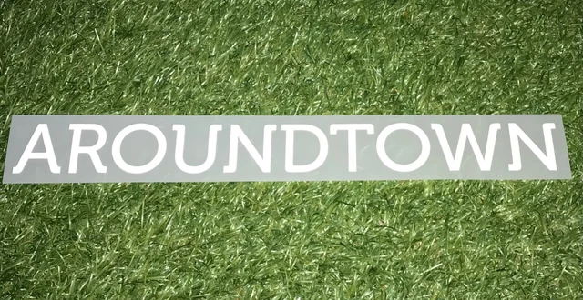 Aroundtown Brust Sponsor Patch Badge in Matchworn Size für Union Berlin Trikot
