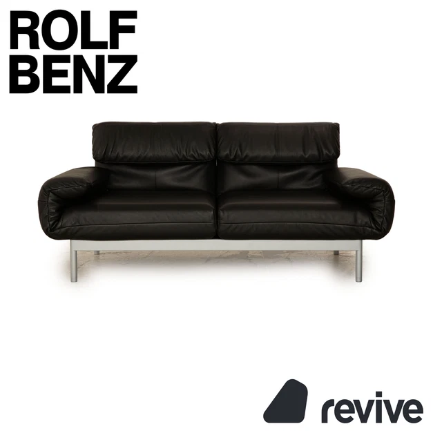 Canapé Cuir 2 Places Erpo Just Relax – Noir – Fonction Manuelle – Occasion