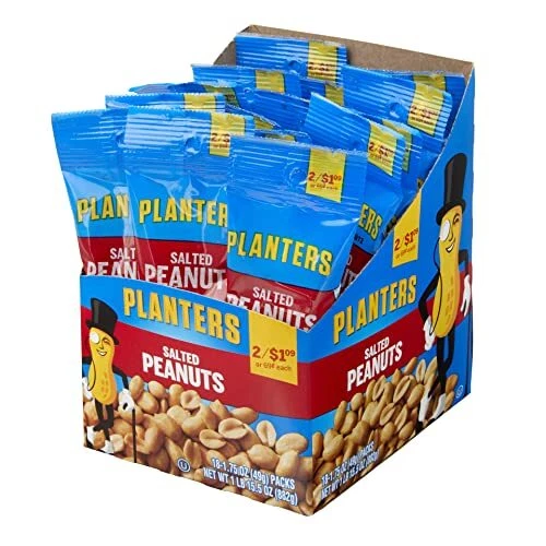 Salted Peanuts, 1.75 oz. (18-Pack)