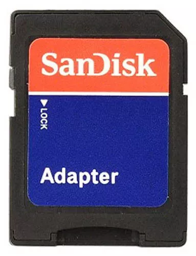 SanDisk MicroSD Micro SD to SD HC SDHC Adaptor Memory Card Adapter Reader NEW