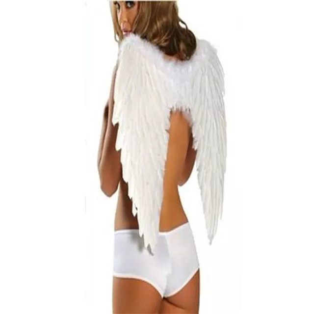 Feather Angel Wings Christmas Halloween Fancy Dress Costume Cosplay Hen Night UK 2