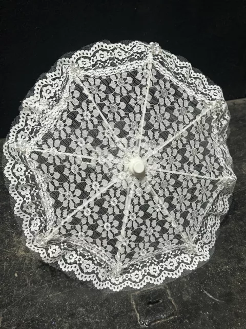 Vintage Lace Parasol Umbrella Fan Bridal Party Decoration/Wedding/Photo/Props