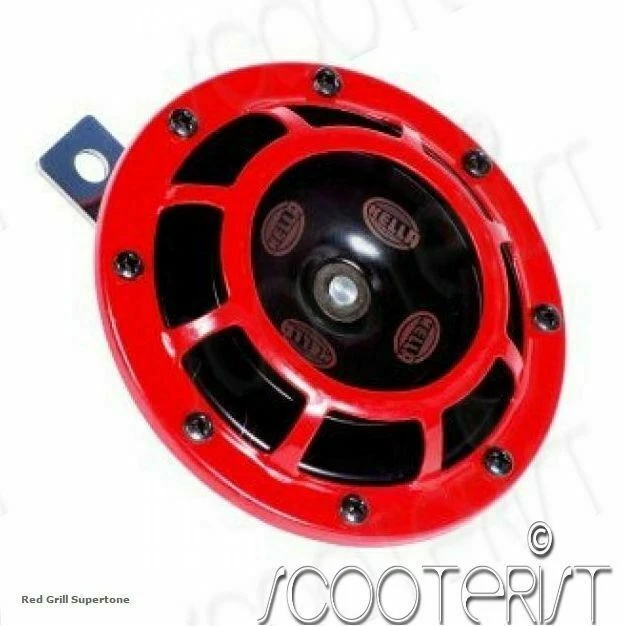 Hella Supertone Red Grill Horn Car Bike Scooter Boat Truck Nuovo 12V