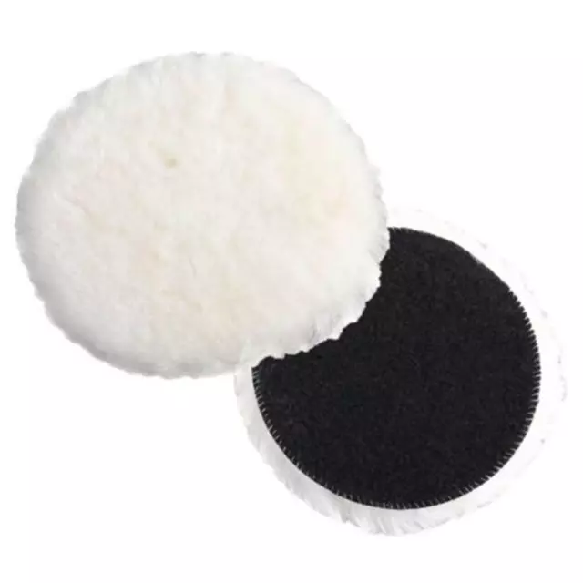 150mm Elastic Lamb Wool Polishing Pad For Car Van Valeting Polisher Buffer Tool