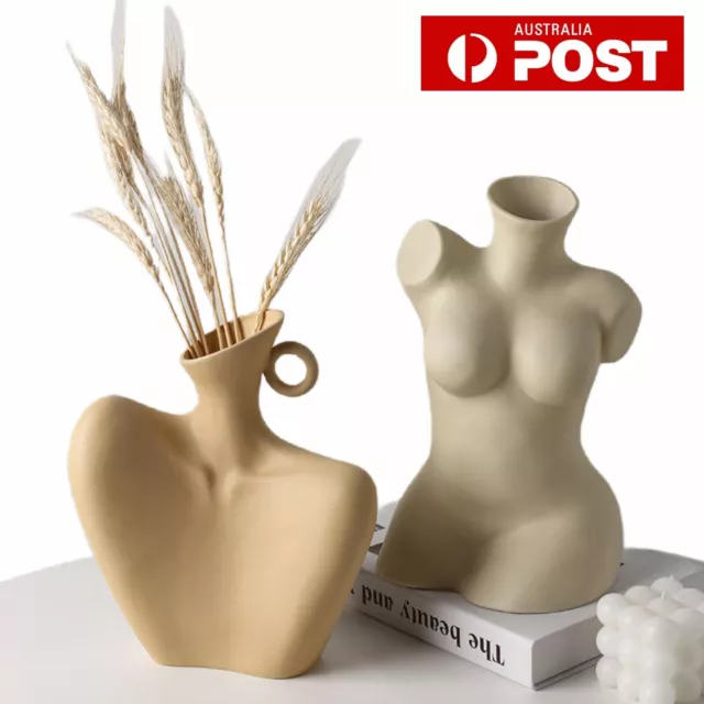 Ceramic Vase Art Nude Female Body Flower Pot Modern Nordic Tabletop Home Decor