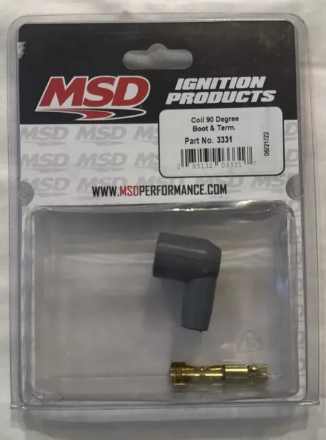 for MSD Ignition 3331 Spark Plug Wire Boots Terminals 90 Degree Socket Coil Each