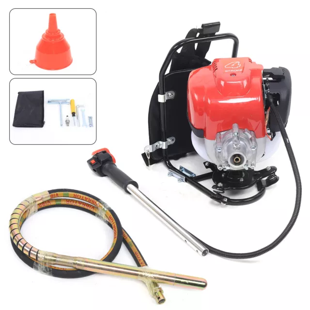 4 Stroke Cordless Concrete Vibrator Gas Power Backpack Concrete Vibrator 1.4HP