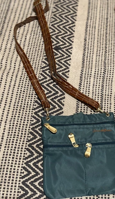 Samantha Brown Crossbody Bag Travel or Everyday Green  Strap 2
