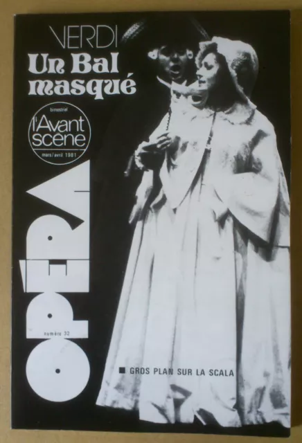 --  L'avant-Scène Opéra (32). Un Bal Masqué. Verdi  --