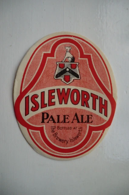 Larger Mint Isleworth Brewery Pale Ale Brewery Beer Bottle Label