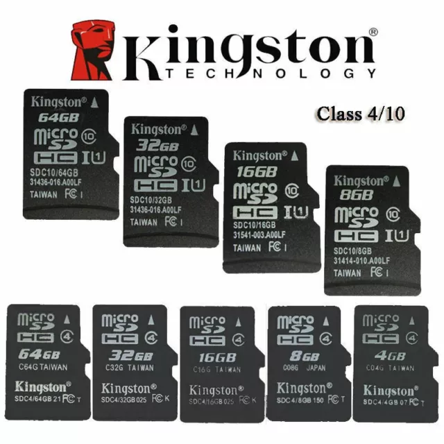 Kingston 4GB 8GB 16GB 32GB Micro SD Karte Card, SpeicerKarte Class 4/Class10