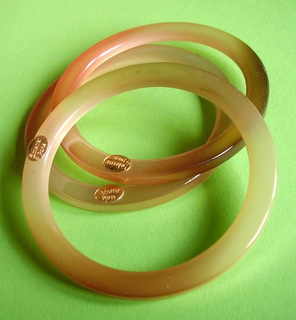 Bracelet En Résine Nacrée Dominique Denaive - Modèle 1914, Occasion Avec Petit Choc Au Fermoir