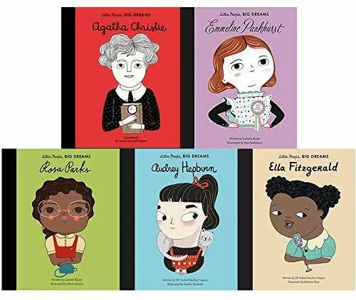 Little People Big Dreams Series 2 Collection Audrey Hepburn 5 Books Set NEW