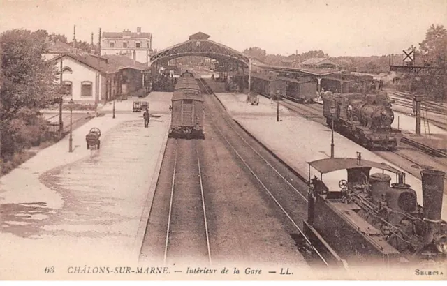 51.AM17211.Châlons sur Marne.N°63.Gare.Train