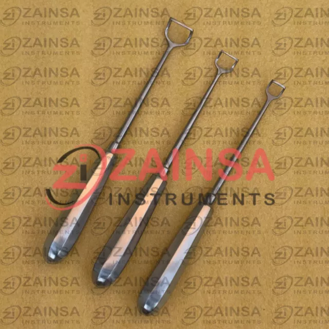 Barnhill Adenoid Curette #1 #2 #3 8.5" 3PCs Set ENT Surgical Instruments Curette