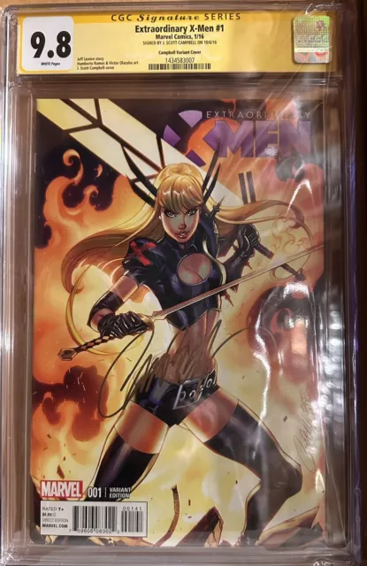 Extraordinary X-Men #1 Cgc Ss 9.8 Signed By J Scott Campbell Rare Variant