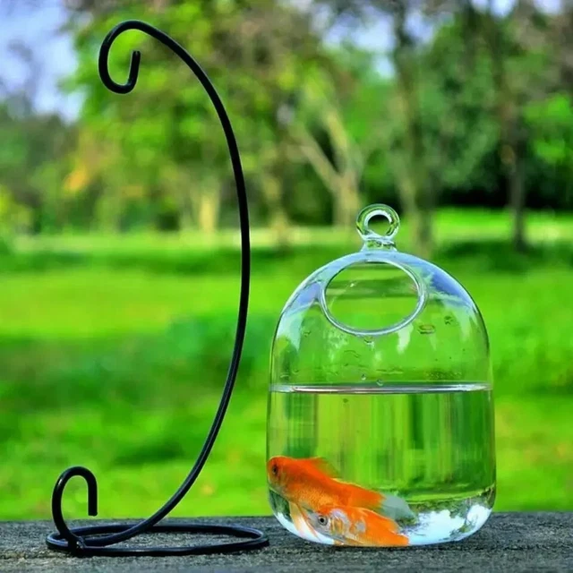 Home Decoration Hanging Fishbowlm Hanging Glass Aquarium Fish Bowl Fish Tank 2