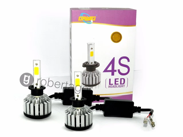 Ampoules LED H1 Pour Voiture - 3200LM, 6000K Blanc - Feux De Brouillard Ou Phares - 12V/24V - Paire