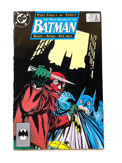 Batman #435 VF/NM (The Many Deaths of Batman Part 3 of 3) 1989 DC Comics
