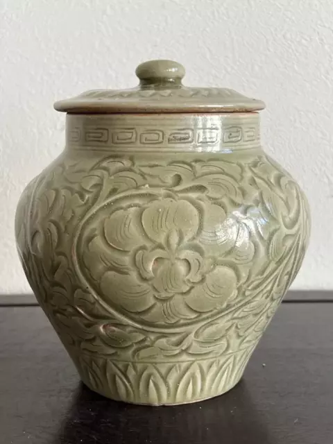 Chinese Song Dynasty Yaozhou Kiln Jar / H 13.3[cm] / Qing Bowl Ming Yuan Plate