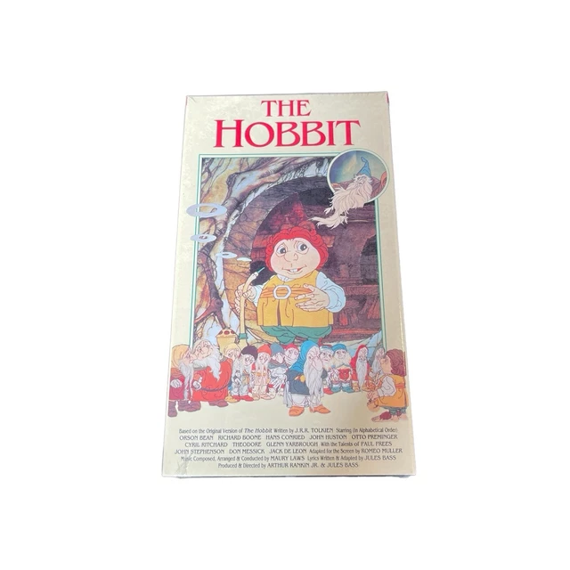 THE HOBBIT (VHS, 1977, 1991) Animated Film Tolkein Watermark New Sealed