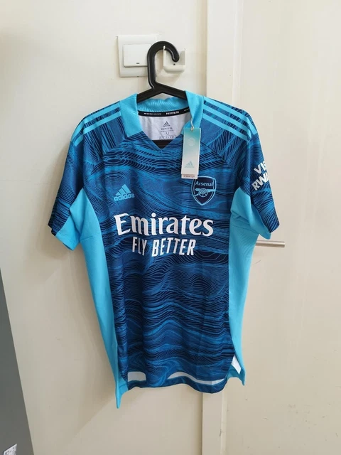 Chemise De Foot Arsenal 3ème Maillot 2021/22 Authentique Kitroom - Taille M (6), Bleu, Neuve