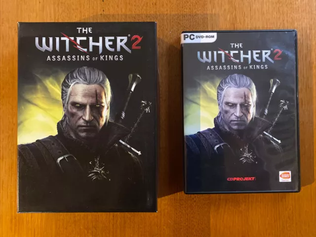 THE WITCHER 2 Assassins of Kings PC DVD-ROM Box Set Disc Perfect Condition  + Map