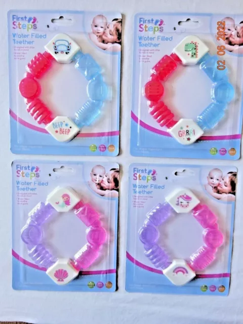 BABY BOY GIRL WATER FILLED TOY RATTLE TEETHER SOOTHER SORE GUM TEETHING 3+ month